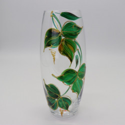 Стеклянная ваза "Листья" - увеличить