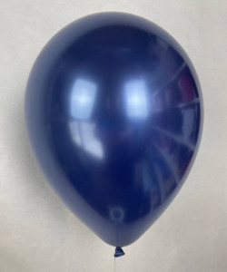 Воздушный шар хром синий 1 шт - увеличить