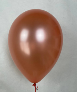 Воздушный шар хром оранжевый 1 шт - увеличить