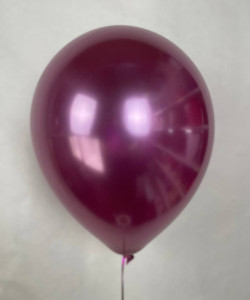 Воздушный шар хром розовый 1 шт - увеличить