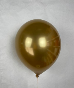 Воздушный шар хром золотой 1 шт - увеличить