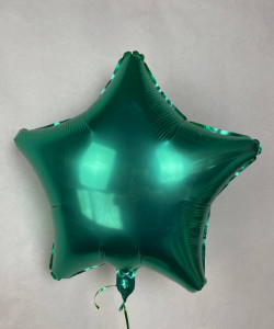 Фольгированный шар звезда зеленый 1 шт - увеличить