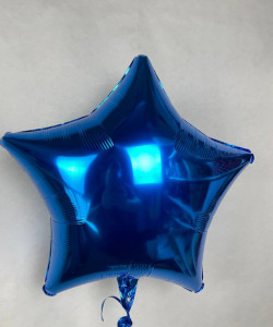 Фольгированный шар звезда синий 1 шт - увеличить