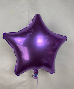 Фольгированный шар звезда фиолетовый 1 шт - увеличить