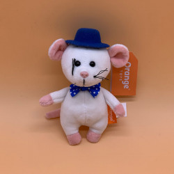 Мягкая игрушка  мышь Шишел Мышел белый 15 см - увеличить
