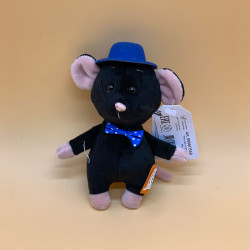 Мягкая игрушка  мышь Шишел Мышел черный 15 см - увеличить