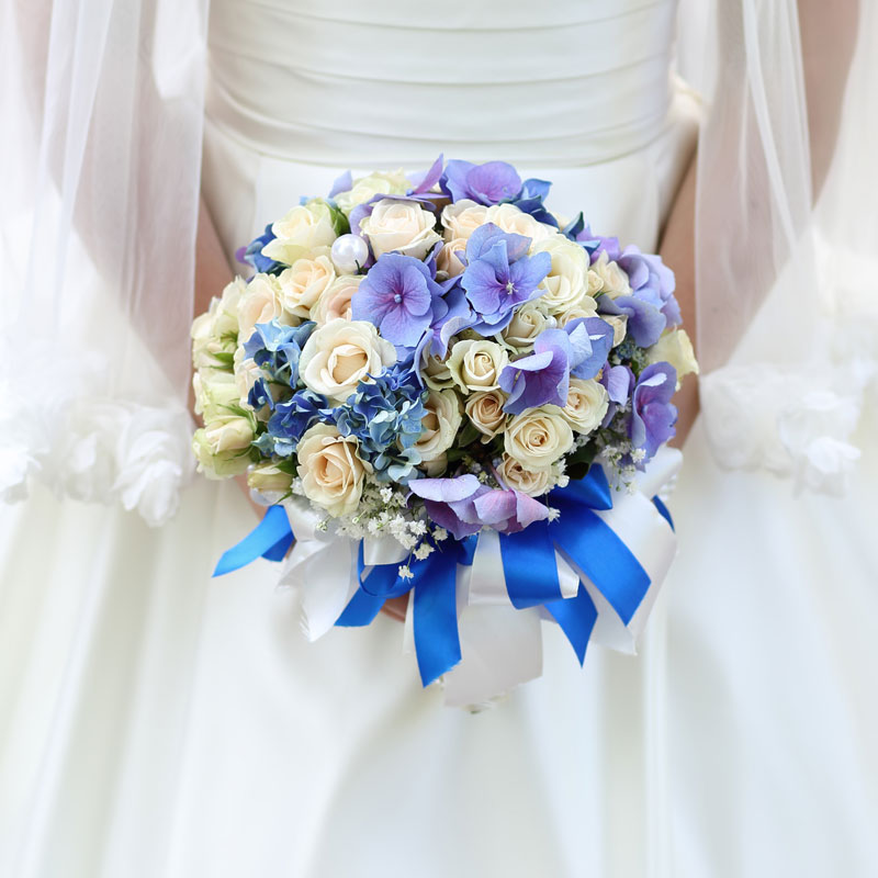 Голубые цветы букет для невесты купить оптом цветы в нижнем новгороде