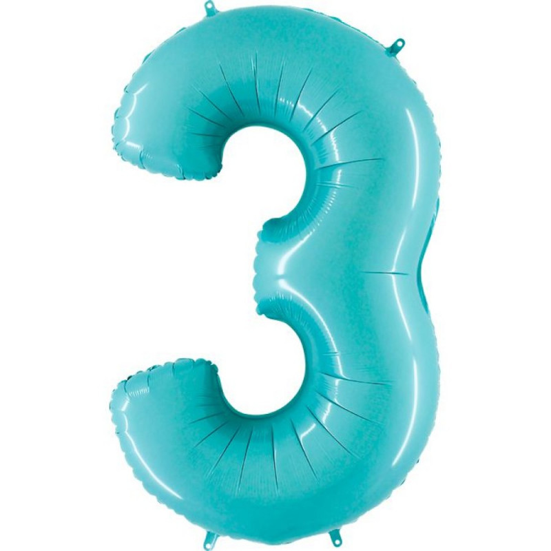 Воздушный шар в формы цифры 3
